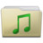 beige folder music Icon